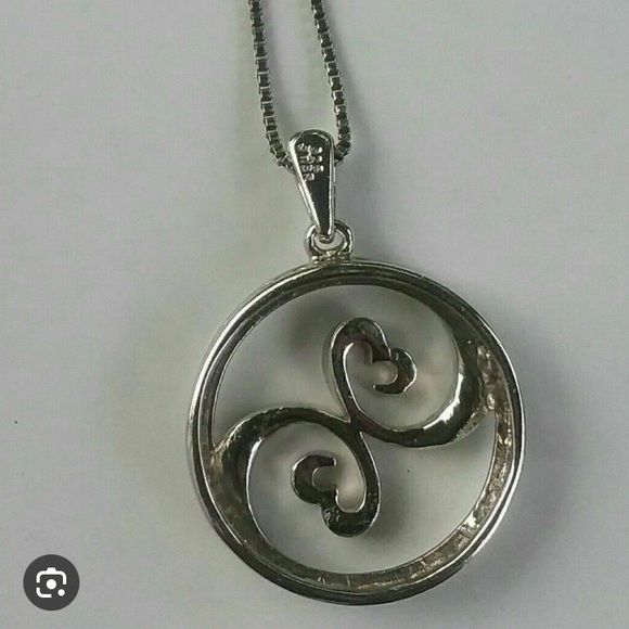 Kay Jewelers Jane Seymour Open Hearts Diamond Pendant The Wave 🌊 - Picture 8 of 9